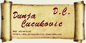 Dunja Čučuković vizit kartica